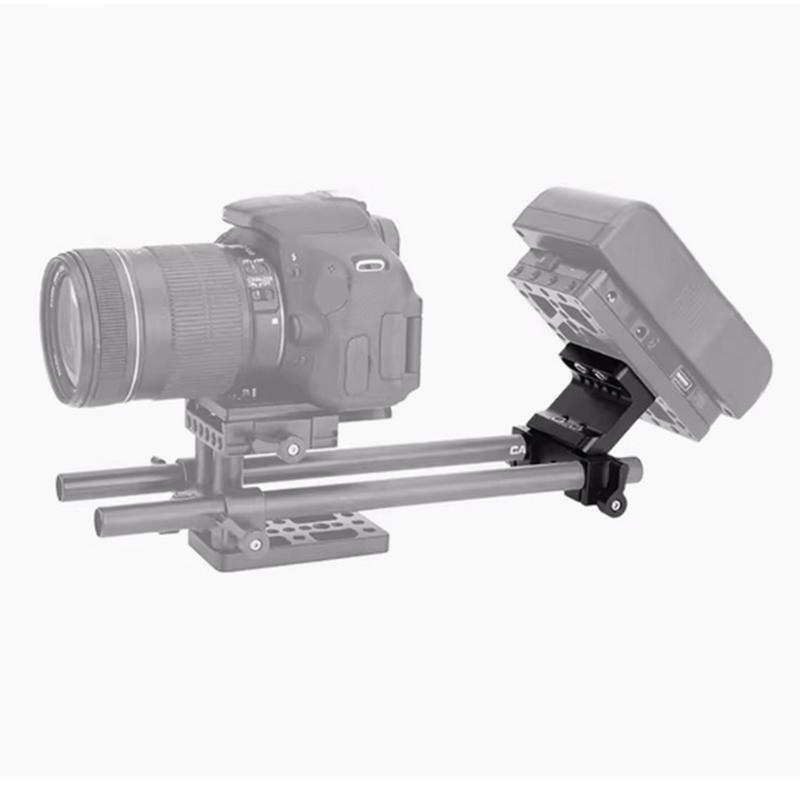 Mehrzweck-Kamerabasisplatte mit 15-mm-Doppelstangen-Schienenklemme für DSLR-Rig-Stützsysteme Zubehör