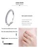 S925 Sterling Silver Ring with Platinum PT950 Gold and Moissanite Inlay - Women's Eternity Band