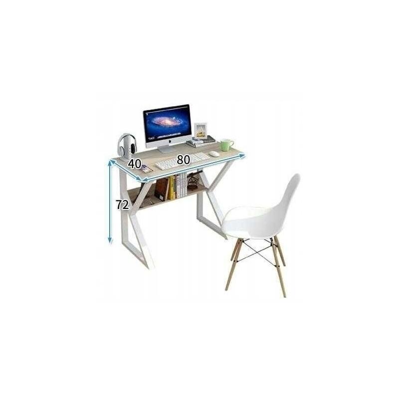 Office Computer Desk With Shelf Table For Laptop 80X40 Cm For Room