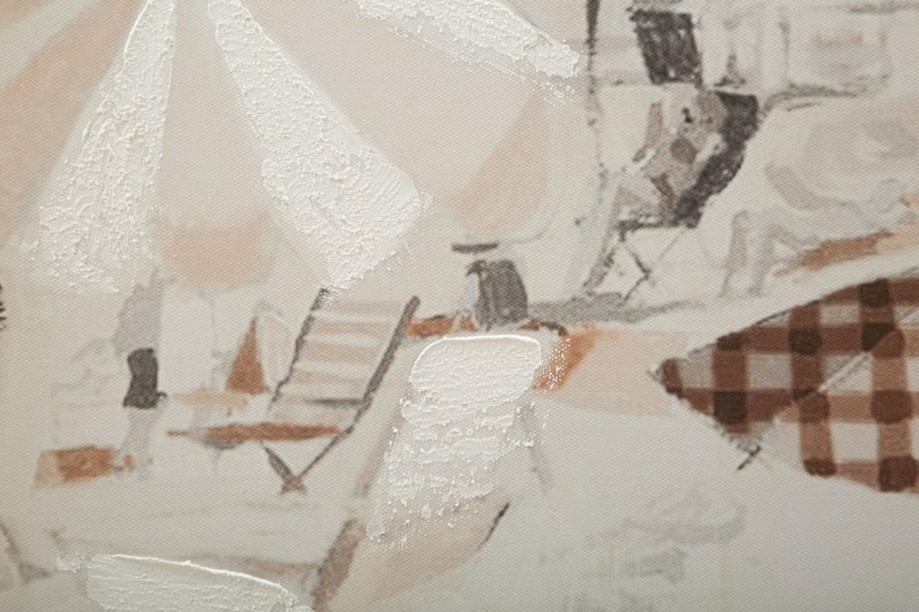 Wall Printing Painting  Beach -B- Cm 80X3X120