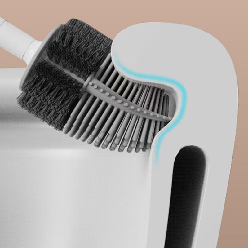 Toilet Brush Lavatory Brush Carrot Toilet Brush Holder Set No Drill Innovative Durable Bathroom Cleaning Brush