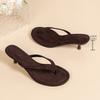 Chaussures Décontractées Simples Grande Taille, Pantoufles, Tongs de Plage à Talons Hauts pour Femmes avec Design Bouche de Poisson