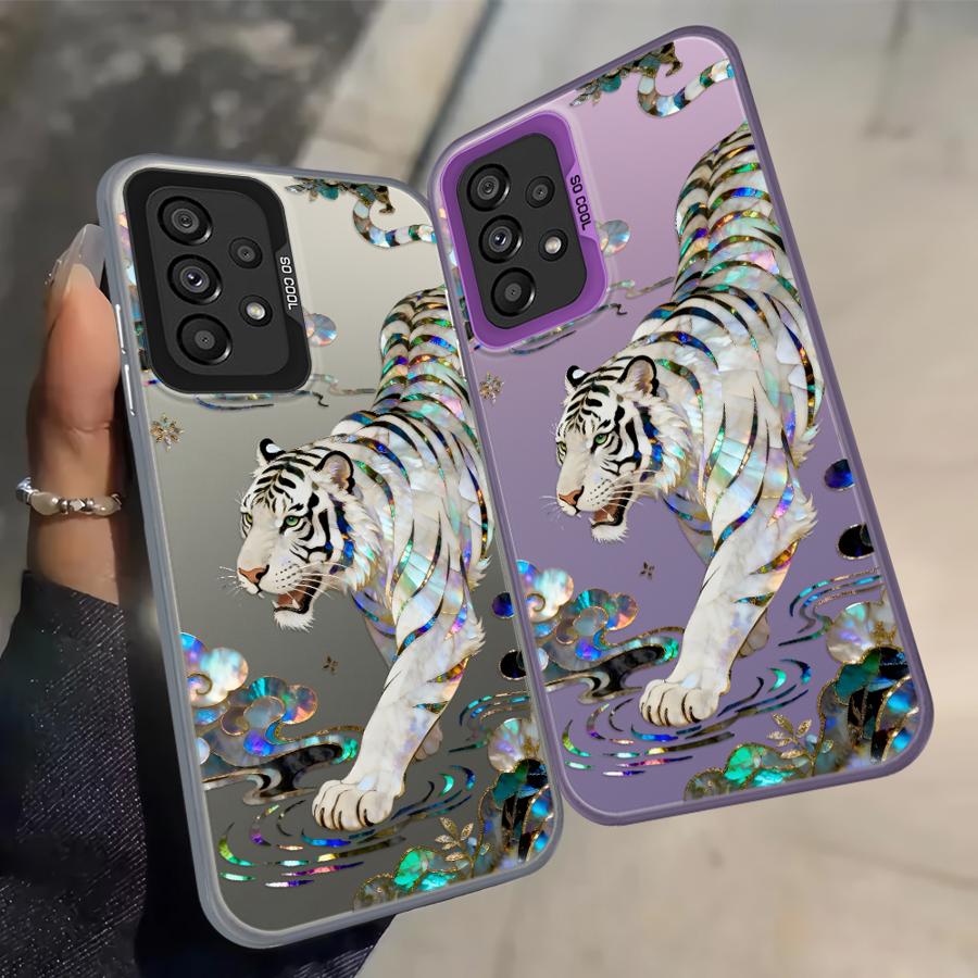 Phone Cover Case for Samsung Galaxy A31 A12 A13 A14 A35 A17 A20s A24 A25 A21s A23 A26 A15 A16 A34 Creative Tiger Dragon