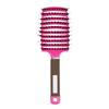 Scalp Massage Comb Bristle Nylon Rubber Handle Vent Detangle Brush for Curly Hair Women & Men Hairdressing Tools