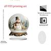 Elk Snowman Christmas Scene Ornaments 2D Flat Santa Claus Statue Ornaments  Gifts