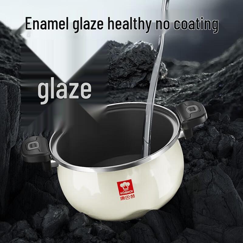 Kangbax 6.5L Enamel Micro-Pressure Soup and Stew Pot