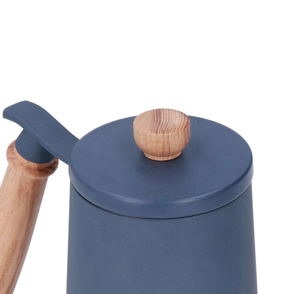 Coffee Pour Over Kettle 600ml Gooseneck Vent Hole Wooden Handle Food Grade Stainless Steel Ergonomic Gooseneck Kettle