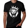 King Lion T-Shirt Vintage Clothes Street Wear Customs Design Your Own Cheap Stuff Oversized T Shirts for Men
