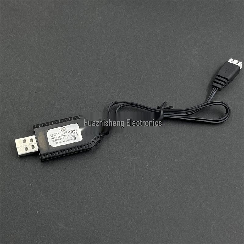 Drone Battery Charger USB Cable for XH3P 7.4V 2S, 3-Hole with Full Green Light Indicator