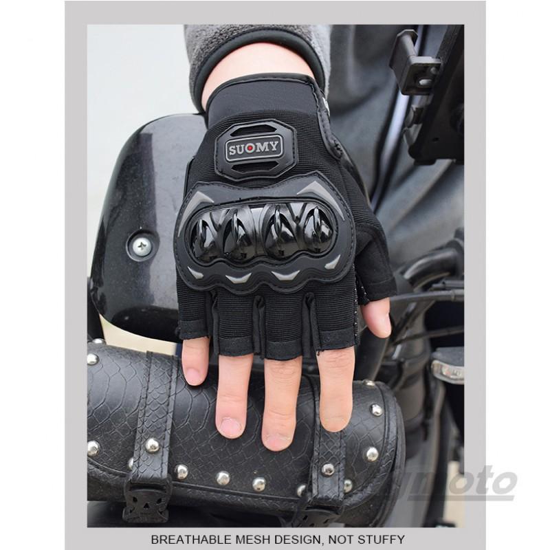 Men Women Half-Finger Motorcycle Cycling Gloves Breathable Lightweight Anti-Slip Protective Road Trail Beach Commute