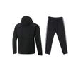 LiNing Hooded Letter Comfortable Breathable Casual Sports Suit Unisex Suit Black AFDU951-6+YKLU333-1