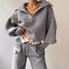 European & American Cross-Border Autumn/Winter Lantern Sleeve Loose Pullover Sweater for Women - Short Style