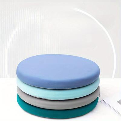 Open Round Ice-slip Fiber Fabric Memory Seat Cushion for Office and Home Use, Rebound Seat Cushion for All Seasons