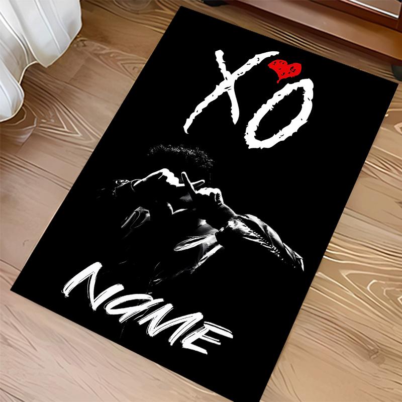 Custom Personalization The Weeknd Print Area Rug - Soft, Washable Non-Slip Indoor Mat,Living Room,Home&Office Decorative Rug