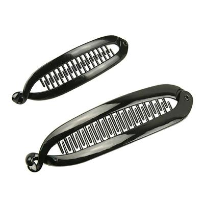 Fish Shape Hair Claw Solid Color Simple Banana Hair Clips For Women Girls Wave Combs Hairpin Braide Clamp Clips