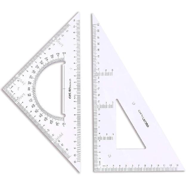 Large Triangle Ruler Square Set,Triangle Protractor,2 pieces