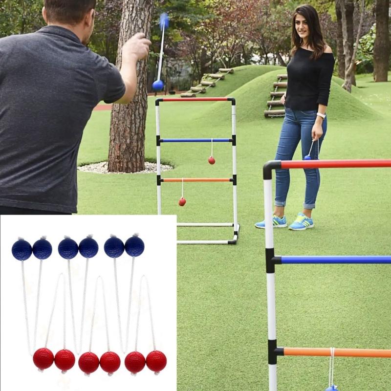 6Pcs Golf Tossing Ball Replacement Outdoor Lawn Yard Golf Throwing Ball Hard Golf Training Ball for Ladders Toss Game