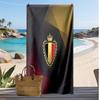Belgien Fußball Druck Strandtuch Schnelltrocknend Super Saugfähig Weich Badetuch zum Schwimmen Strand Reisen Fan Souvenir Geschenk