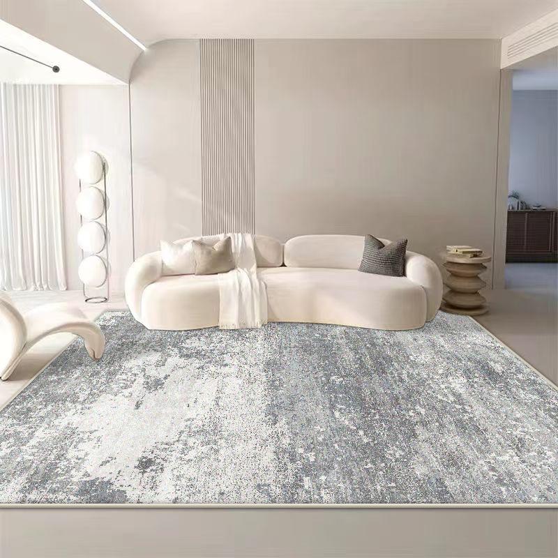 Abstract Style Plain Colour Decoration Home Carpet Living Room Simple Non-slip Room Decor Bedside Rug Baby Crawling Mat Washable