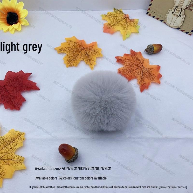 Bunter 5 cm Kunstfellball aus Rex-Kaninchen für selbstgemachten Schmuck, Kleidung und Schuhhut-Dekoration.