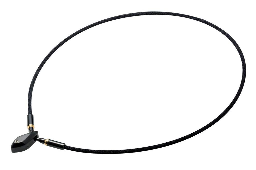 Phiten RAKUWA Metax Teardrop Neck Strap, Black, 0219TG81705, 40cm