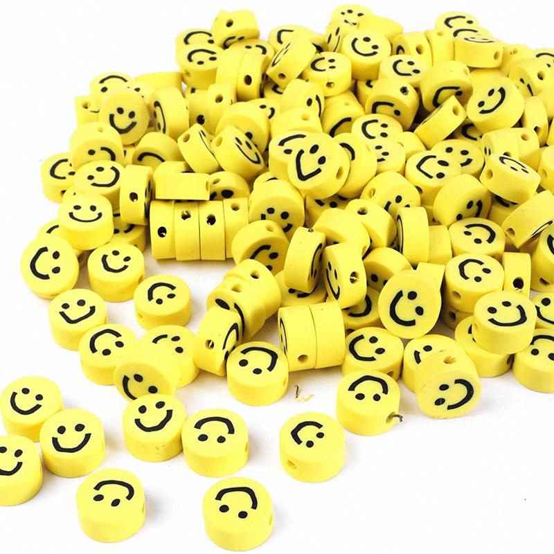 10mm Polymer Clay Beads - Fruit, Animal, Smiley Face Designs for DIY Jewelry Accessories