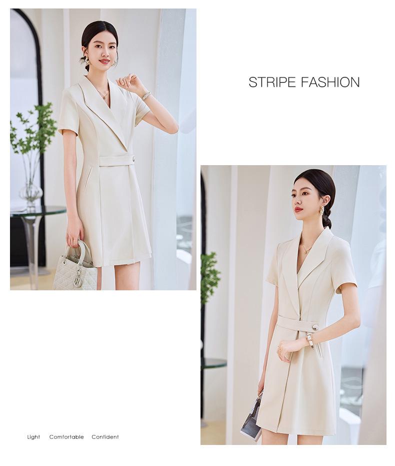 2024 Women's Professional Suit Dress: Elegant Summer Workwear for Formal Occasions in Beauty Salons & Jewelry Stores