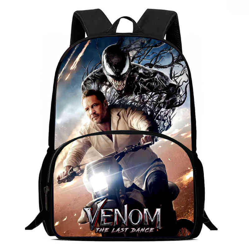 Venom 3 After a Dance Anime Backpack Student School Bag Computer Bag