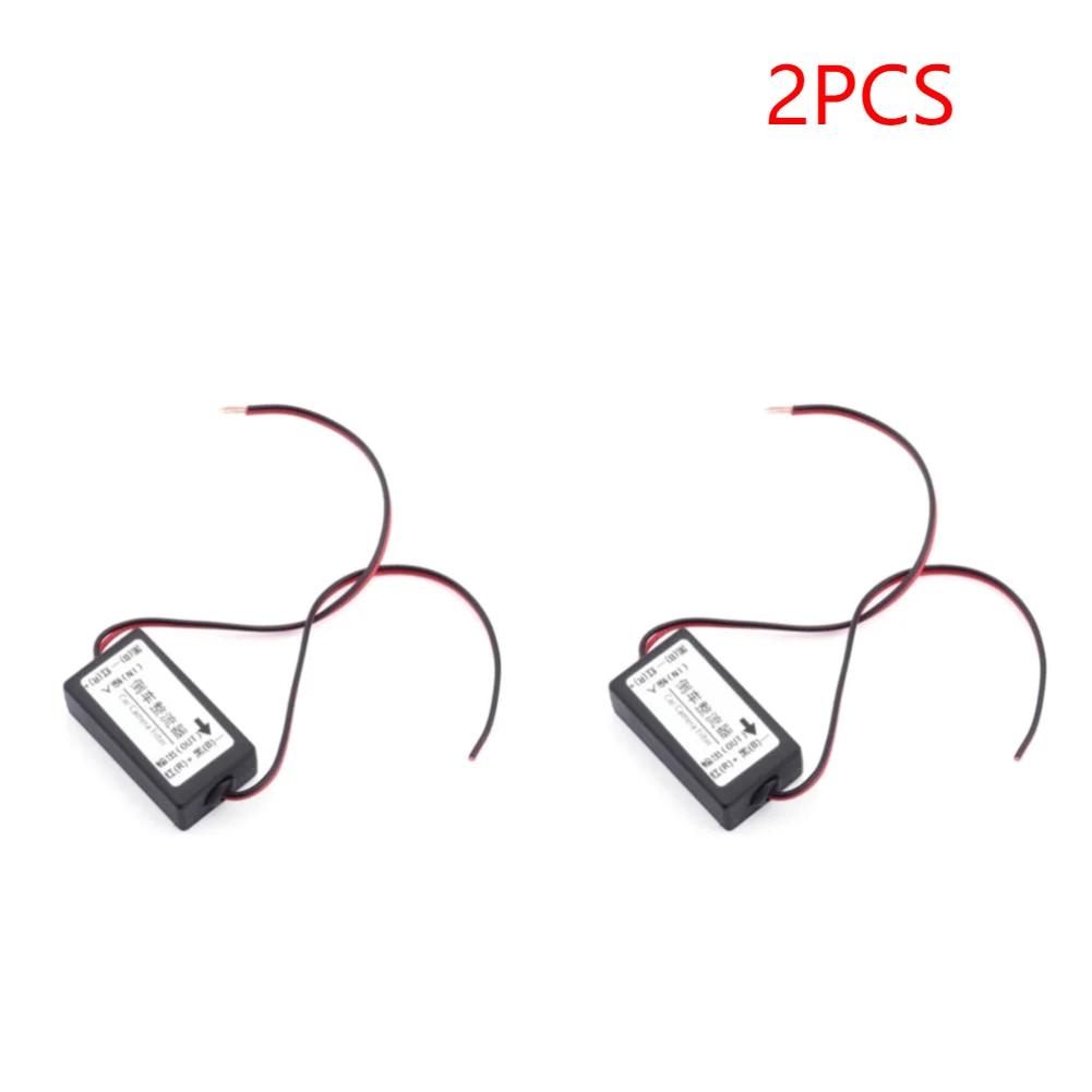 12V DC Power Relay Capacitor Filter Connector Rectifier for Car Rear View Backup Parking Camera Eliminate interference Connector