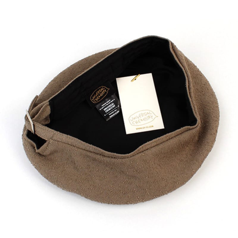 Universal chemistry Belted Brown Towel Knit Beret Beret
