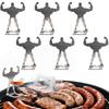 Lustiger Edelstahl-Muskelmann-Hot-Dog-Halter, Neuartiger Grillspieß zum Grillen und Campen, Kreatives Geschenk für Männer, Humorvolles Party-Accessoire