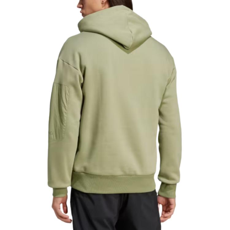 Adidas Logo Comfortable Casual Hoodie Men Hoodies Tent-Green IV7422