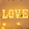 LED Happy Birthday Letter String Lights with Love Heart Props for Romantic Atmosphere and Event Decor