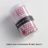 15pcs/set Braided Twisted Elastic Hair Band Cans Packaging Rubber Bands Fashion Hair Ties