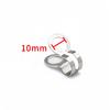 10-100pcs Stainless Steel Double Loops Beads Buckles Clasps Cord End Caps String Foldover Ball Chain Connectors Jewelry Findings