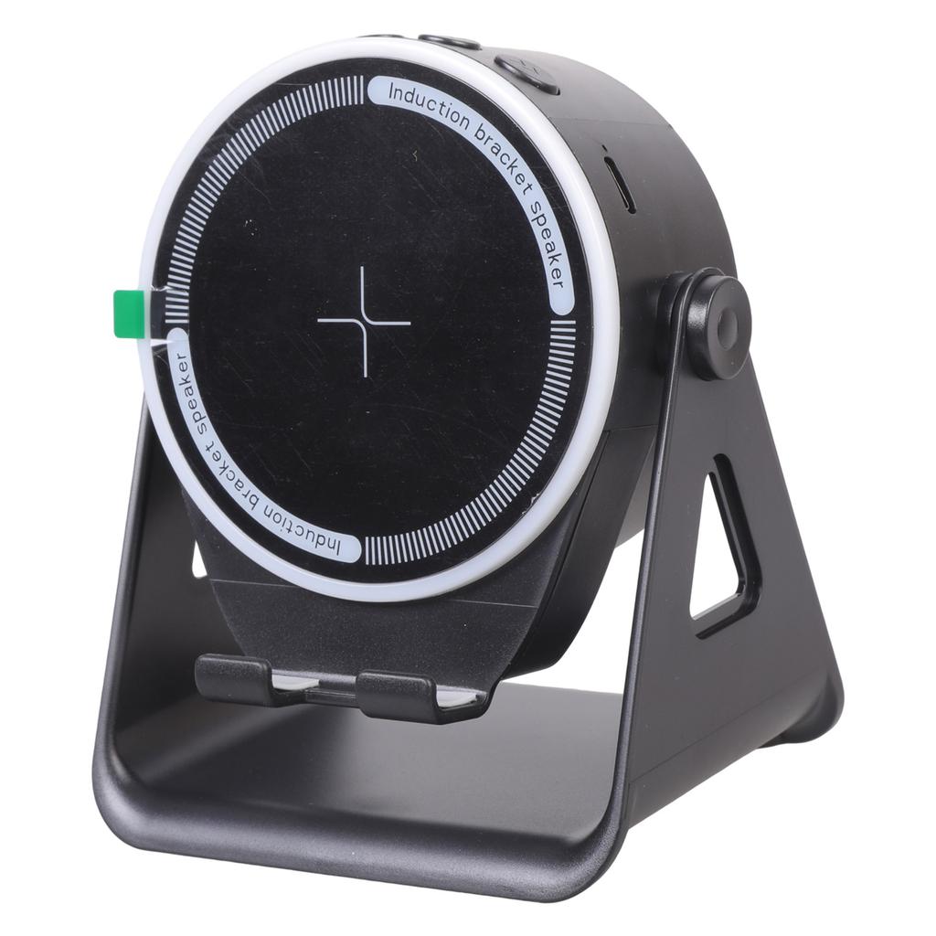 Bluetooth-compatible Speaker Stand with Wireless Induction Speaker Surround Sound Multifunctional Gadget Cellphone Stand
