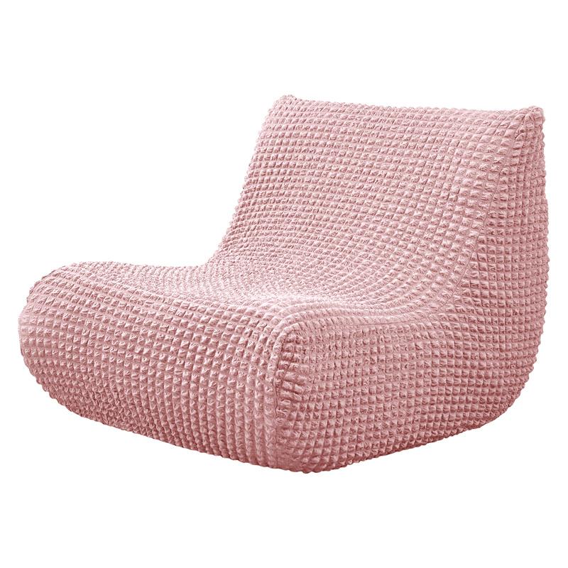 1 PZ Copridivano Elasticizzato Senza Braccia Trama a Quadretti Seersucker Copertura per Divano da Terra Lounge Slipcover Copridivano Singolo Rilassante per Poltrona da Focolare Decorazione per Casa in Camera da Letto