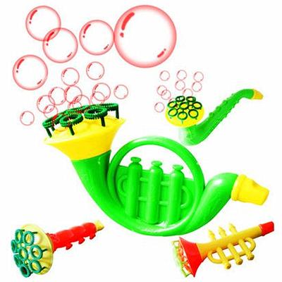Musikinstrument Wasserblasen-Seifenblasenpistole Seifenblasengebläse Flöte Saxophon Posaune Horn Outdoor Kinder Lustiges Lernspielzeug