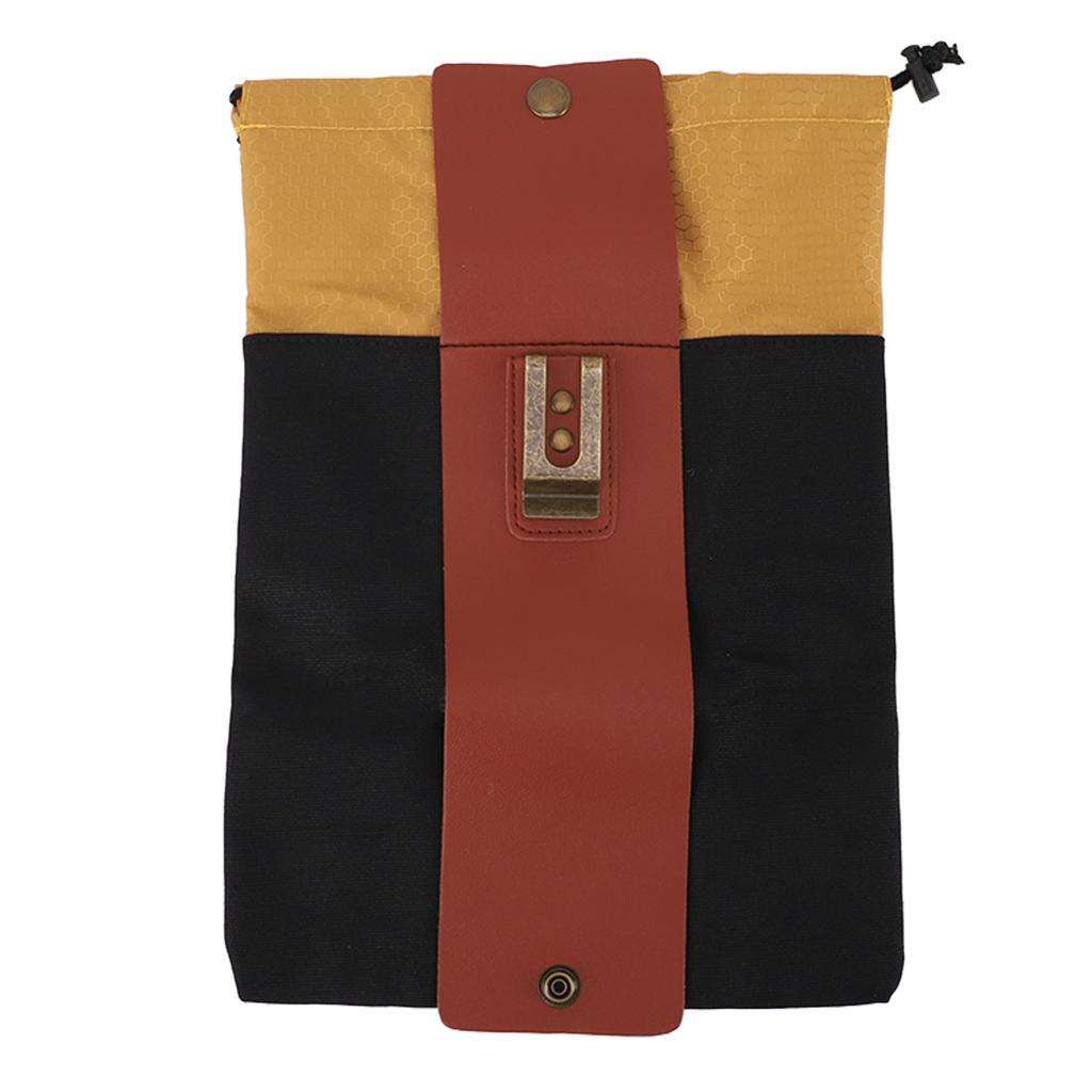 Orchard Picking Bag Canvas Leather Waist Hanging Fruit Harvest Bag Portable Abrasion Resistant Outdoor Gathering Bag