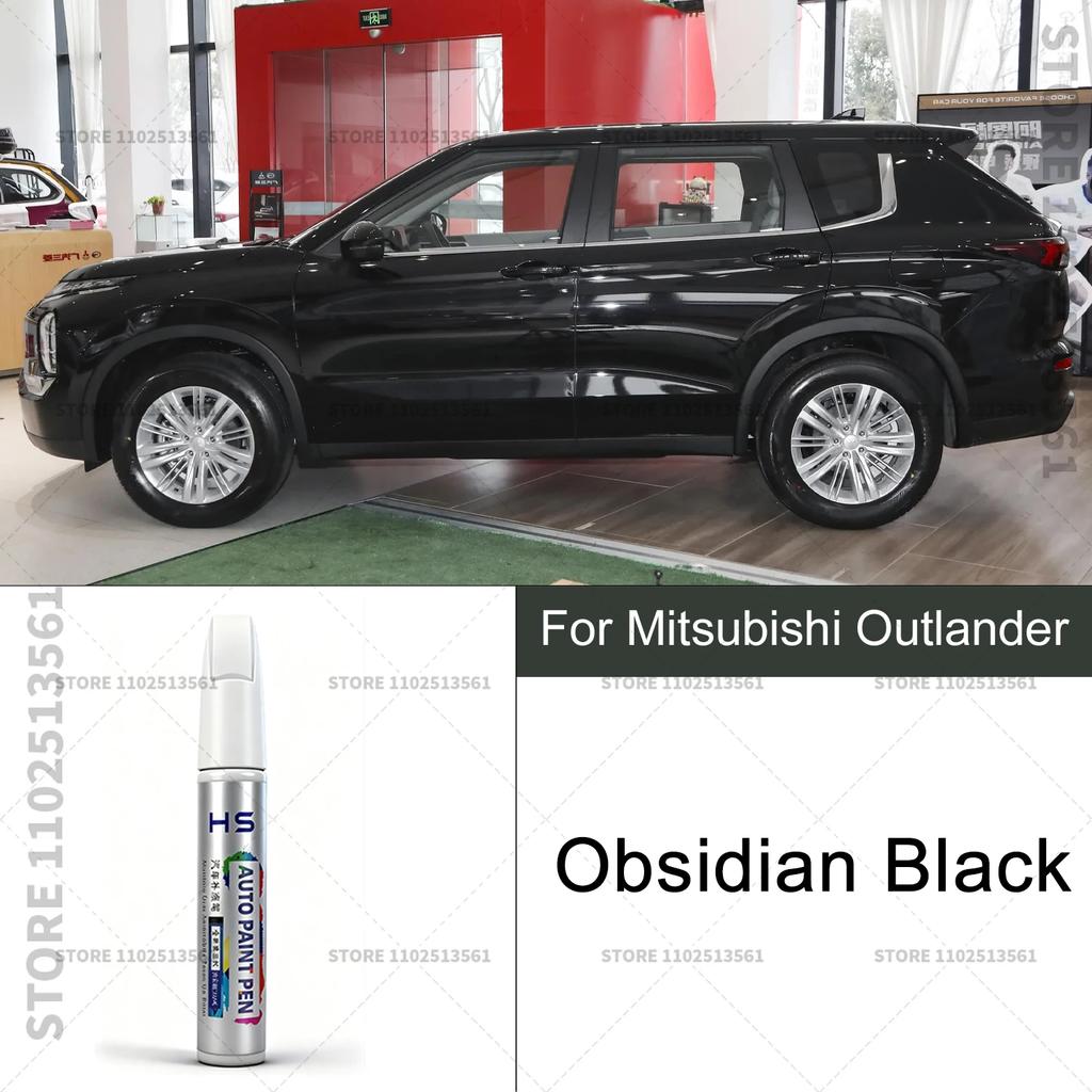Car Paint Repair Pen For Mitsubishi Outlander Touch Up Scratch Remover DIY Auto Accessories White W17 W85 Black Sepia Red Gray