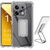 Case - E.F.CONNECTION - For Xiaomi Redmi Note 13 5G - Transparent Silicone - Adjustable Stand - Shock Absorption