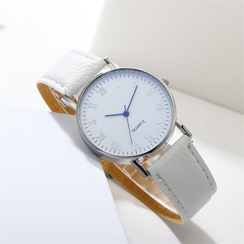 JewelryWe Orologio Da Donna Rettangolare In Pelle – Quadrante Con Numeri Romani, Movimento Al Quarzo, 1 ATM, Regalo Con Scatola, Nero