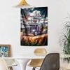 Peterbilt Heavy Trucks Custom Your Name Wall Decor Tapestry Art For Pet Memorial Birthdaywedding Party Backdrop Family Gift