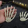 1pair Halloween Fake Skeleton Hands Bone Scary Human Hand Horror Props for Halloween Party Decoration Supplies Haunted House