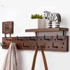 Wall Mounted Coat Racks with Storage Rack Multifunctional Clothing Organizers Hanger Hooks Portable Living Room Clothes Hangers