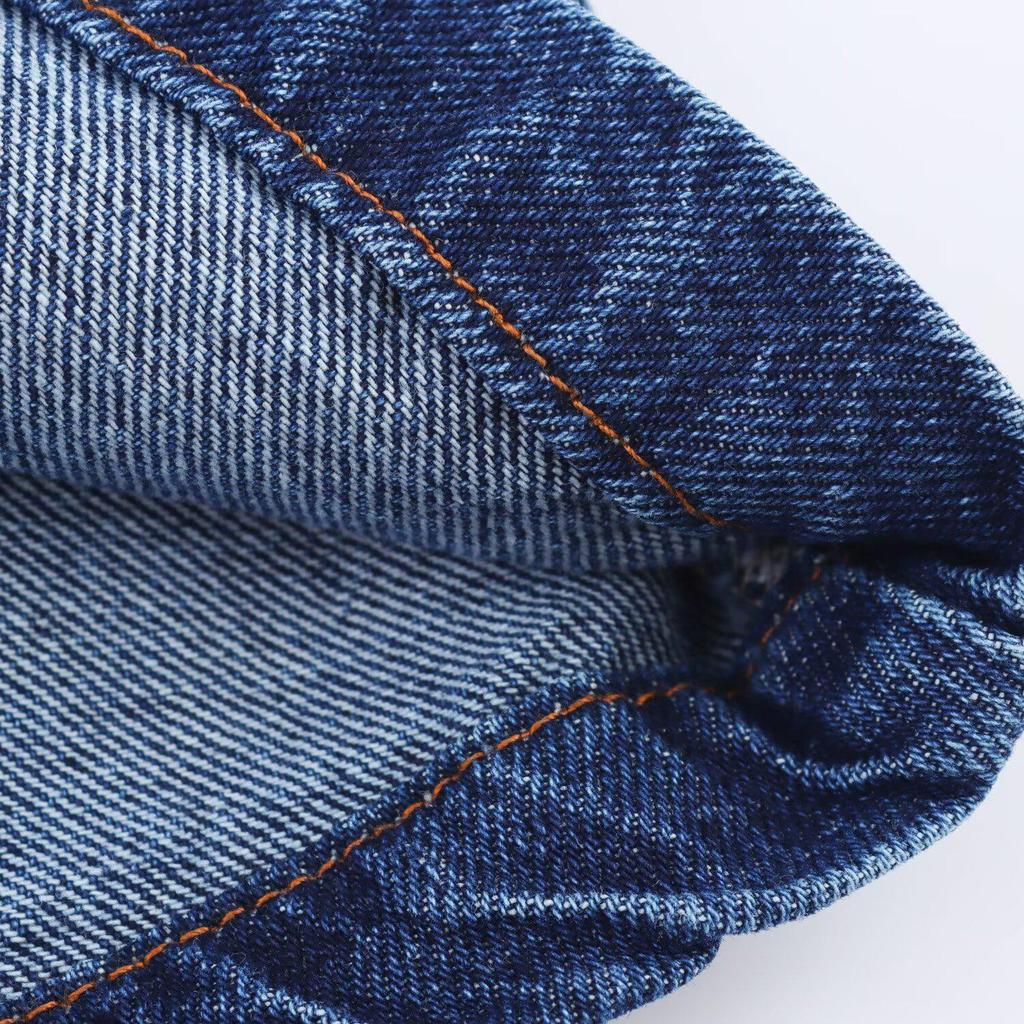 2025 Spring Women's Fashion Denim Zipper Jacket & High-Waisted Jeans Set