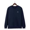 Unisex Baumwoll Oversize Rundhals-Sweatshirt Mit Gesticktem Buchstaben-Design Streetwear Lässiges Langarm-Oberteil