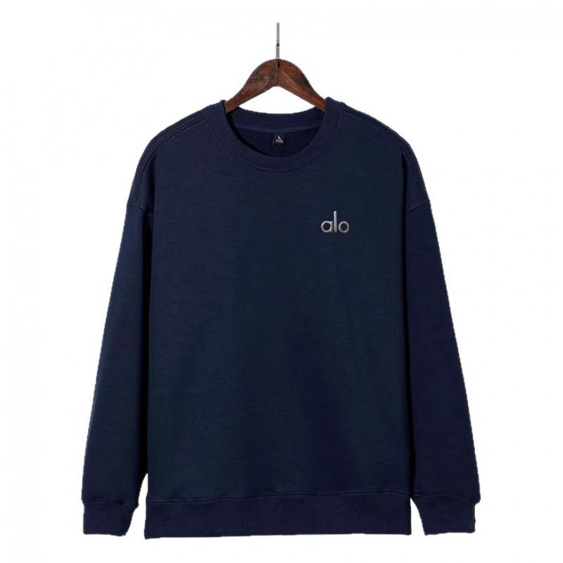 Unisex Baumwoll Oversize Rundhals-Sweatshirt Mit Gesticktem Buchstaben-Design Streetwear Lässiges Langarm-Oberteil