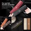 Leather Car Seat Safety Belt Soft Protector Shoulder Strap Pad For Benz W211 W124 W176 W177 C180 C200 C260 C300 GLC CLE CLA