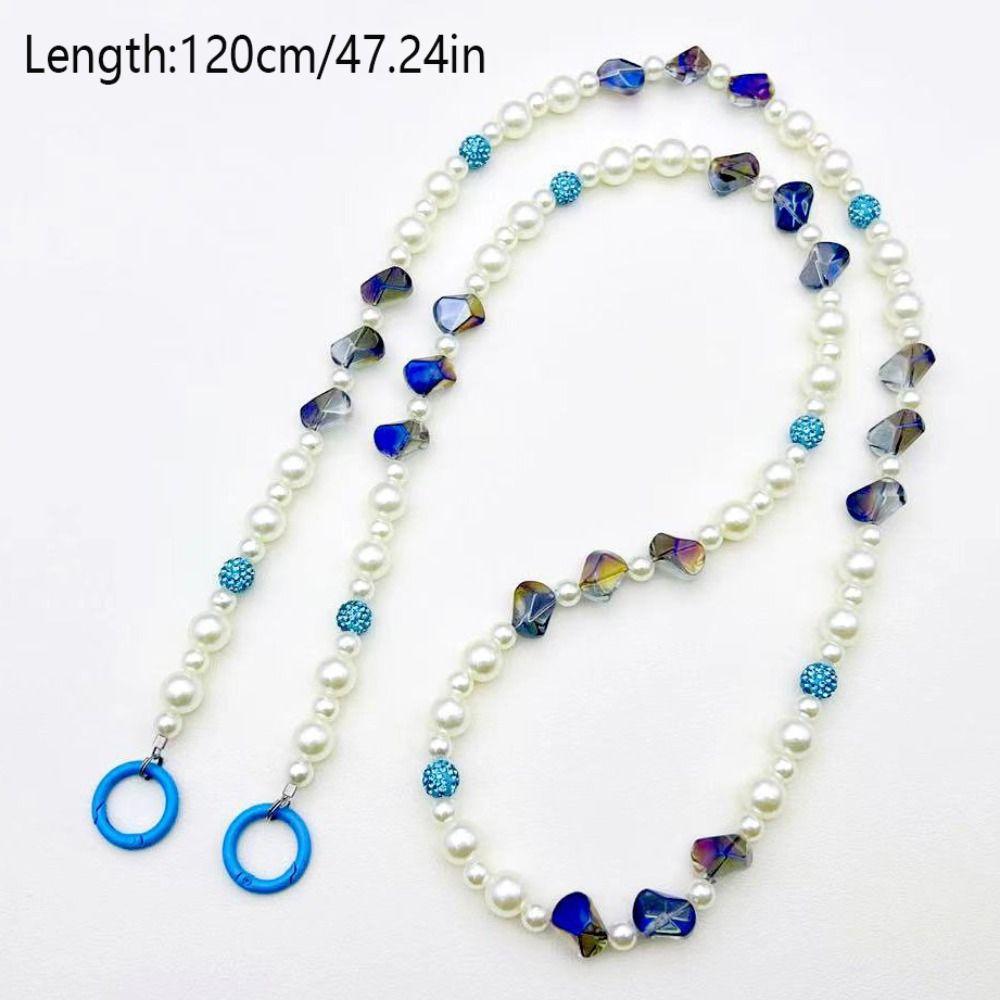 Pearl/Irregular Beaded Pearl Phone Strap Hanging Decoration Anti-lost Wallet Necklace Chain Universal Beaded Phone Lanyard